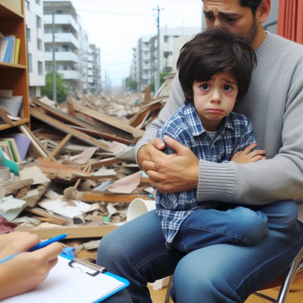 Психологическая поддержка детей, испытывающих страх после землетрясения