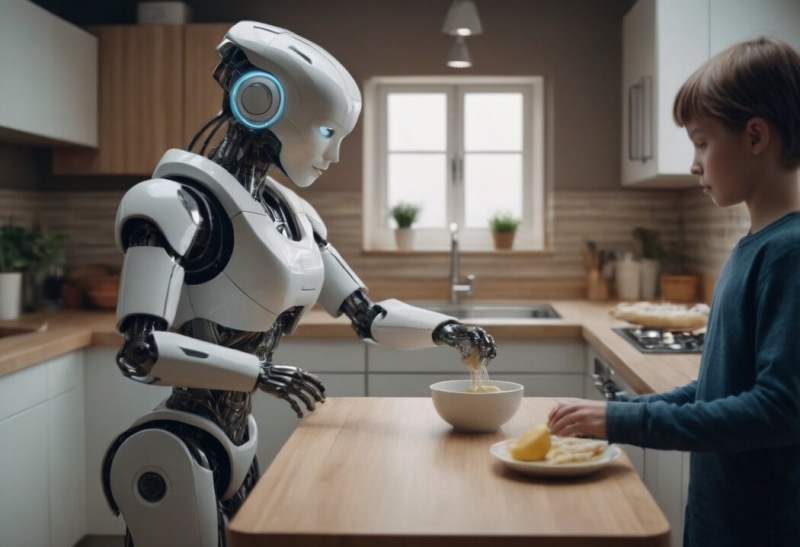 Робот становится новым членом семьи, укрепляя связь