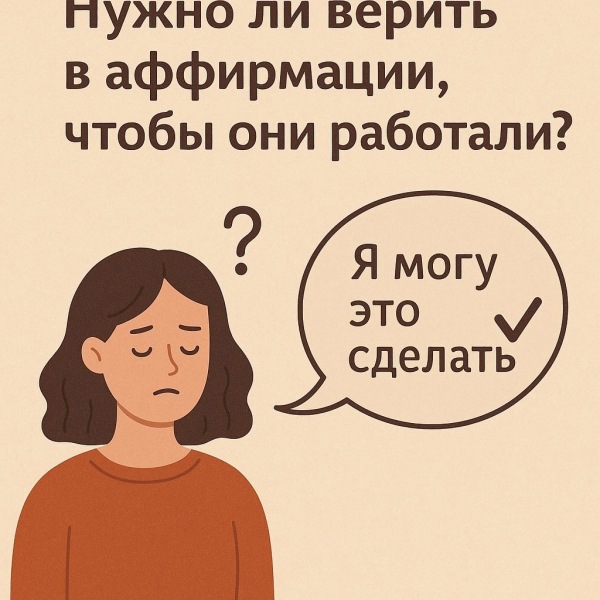 Нужно ли верить в аффирмации, чтобы они работали?