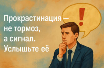 Прокрастинация — не тормоз, а сигнал. Услышьте её