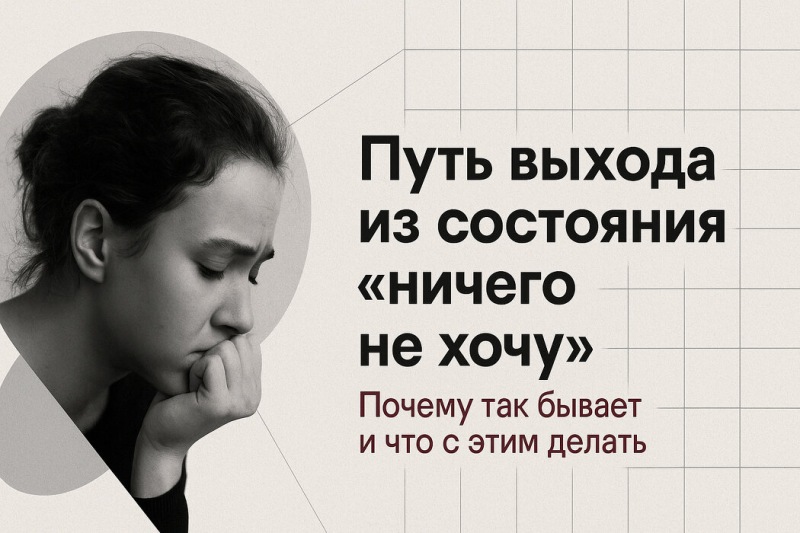 Как выйти из состояния «ничего не хочу
