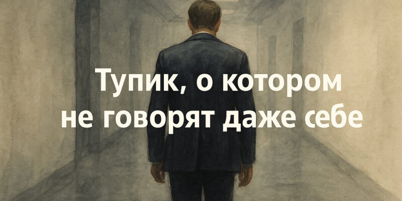 Тупик, о котором не говорят даже себе
