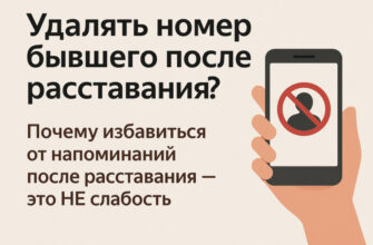 Удалять ли номер бывшего (и всё остальное) после расставания?