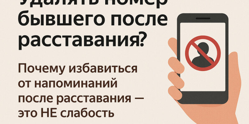 Удалять ли номер бывшего (и всё остальное) после расставания?