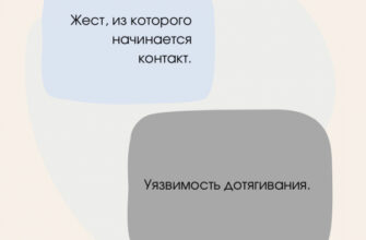 Жест, из которого начинается контакт.
