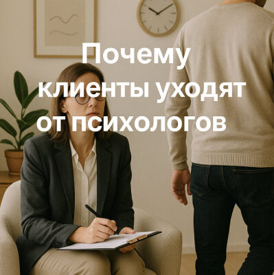 Почему клиенты уходят от психологов?