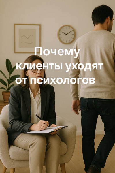 Почему клиенты уходят от психологов?